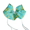 Teal & Gold Foil Pet Tang Suit Scarf, odor-free and easy on/off, made with wrinkle-resistant fabric, features authentic cultural elements for a safe, festive pet look