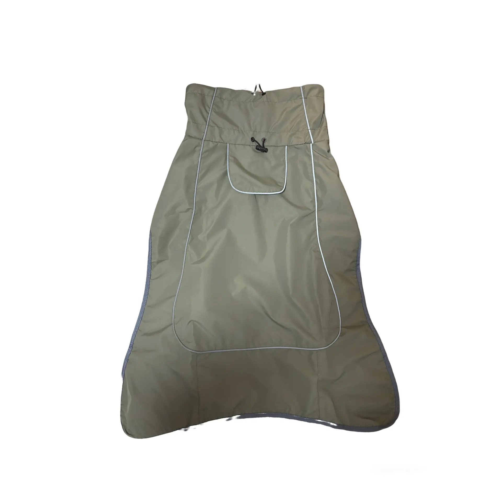 Olive Green best insulated dog vests for winter with waterproof shell