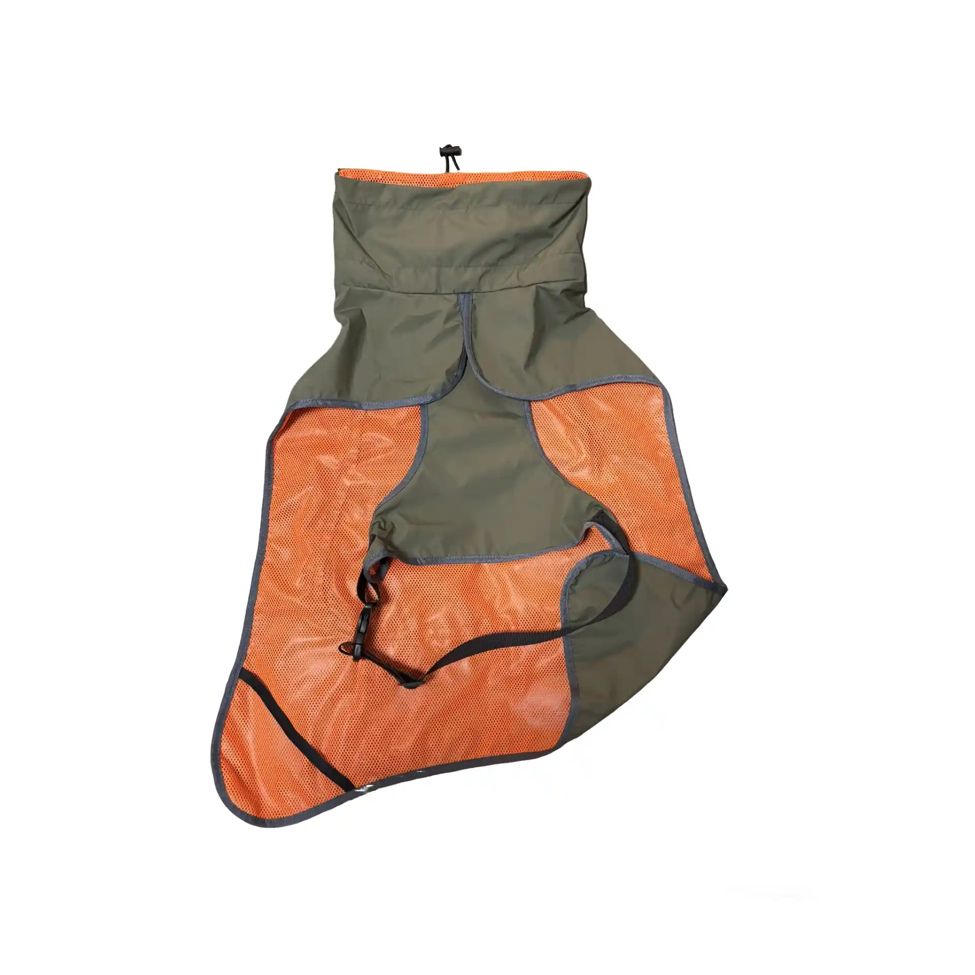 Olive Green Breathable Pet Vest inner view
