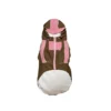 Pink Brown Outdoor Pet Coat front view