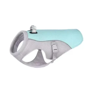 The Explorer Dog Cooling Vest in Ice Blue for outdoor hiking