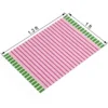 Size chart of the pink striped spillproof pet food mat