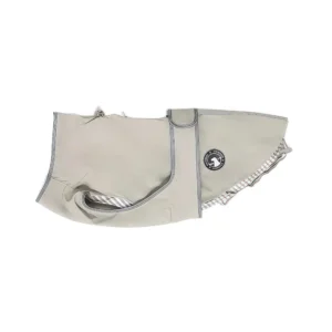 Morandi Grey waterproof raincoat for small dogs and cats.