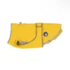 Bright Yellow high-visibility waterproof raincoat for pets.