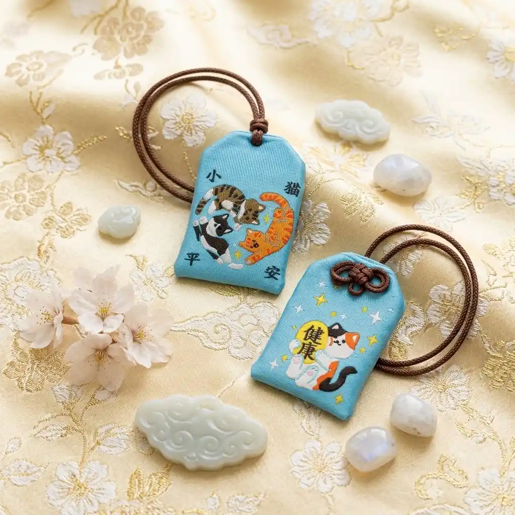 ront view of Eastern Guardian Pet Blessing Charm for cats