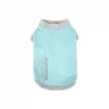 Flat lay view of green Instant-Cooling Dog Vest